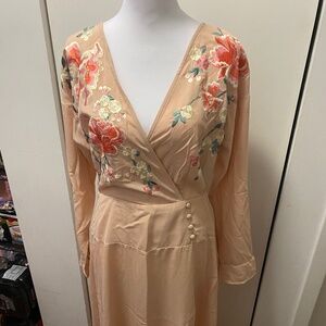 ASOS three button faux wrap dress